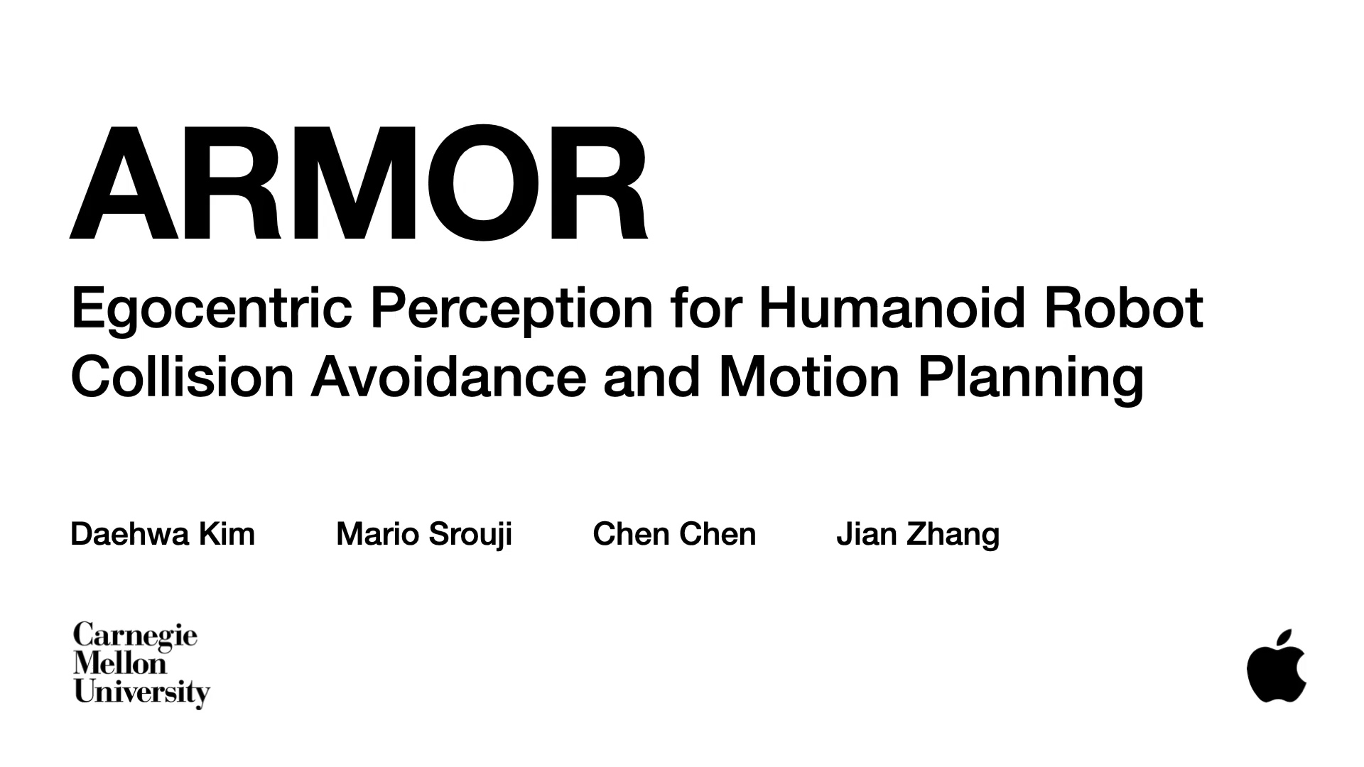 苹果 x CMU：基于自我中心的机器人避障感知系统（ARMOR）