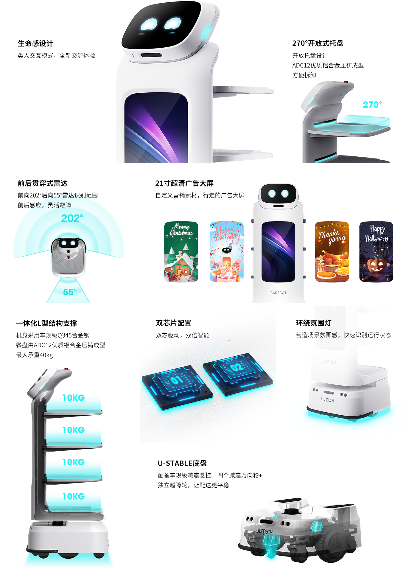 优必选 CADEBOT L100 悠宝 官方页面素材 3